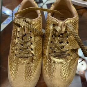 INC International Concepts Gold Women's Flats